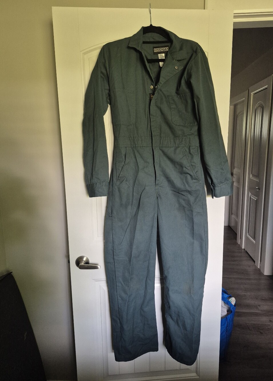 Womens Green Zipper Up Dakota Coveralls